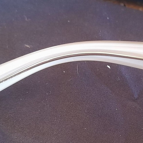 Emporio Armani mirror sunglasses used with iridescent color and white frame