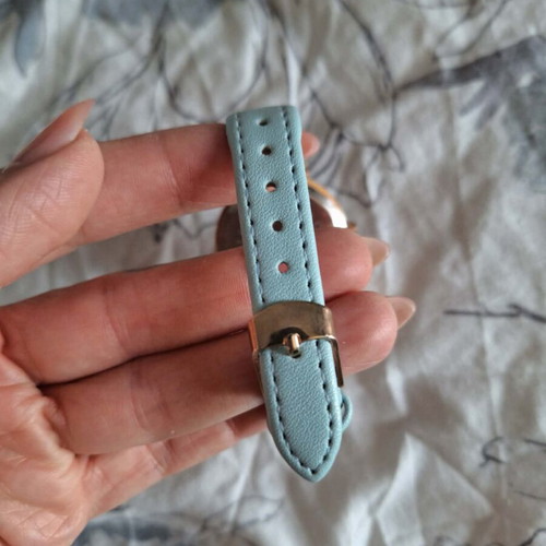 Women's wristwatch, blue strap