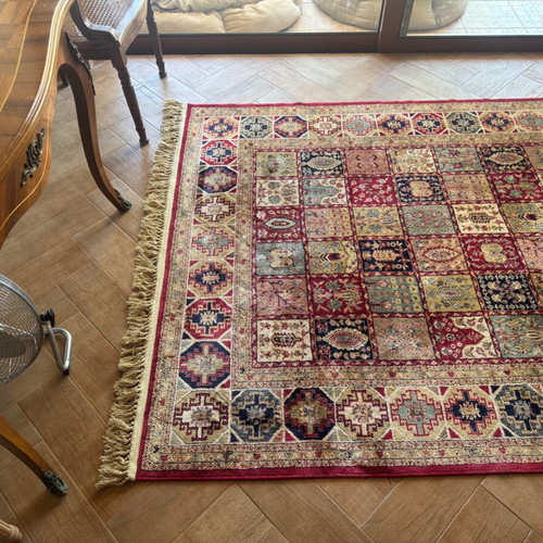 Teheran Patchwork Rug like new, 1.65x2.35 m with fringes