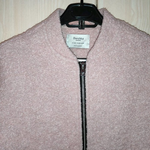 Bouclé outerwear used, pink, size XS