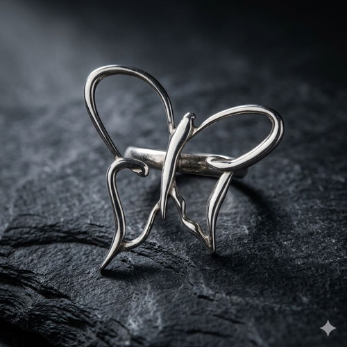 Butterfly ring made of 925 silver new