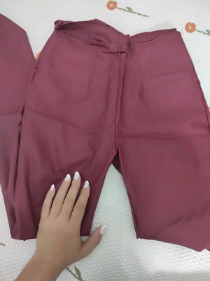 Bordeaux leather pants extra small - small with zipper