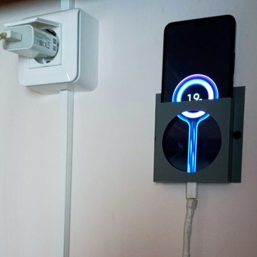 Wall mount for mobile phone new with cable slot