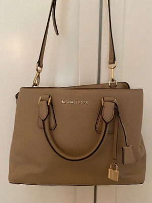 Michael Kors tan crossbody bag like new leather