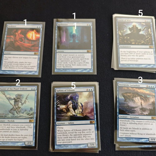 Magic the Gathering M13 Blue Collection near mint with sleeves