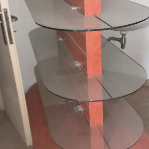 Pharmacy furniture used with 4-column drawer unit and counter
