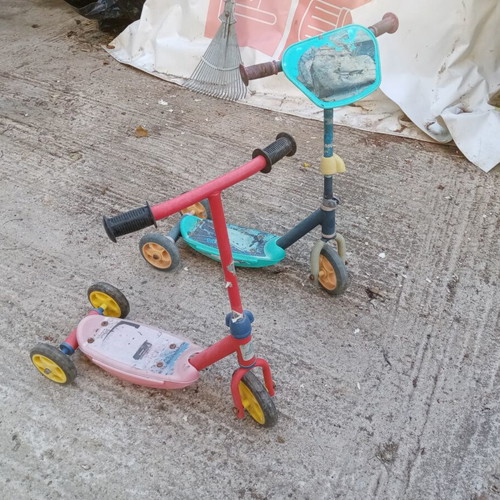 Children's scooters used, set of 2