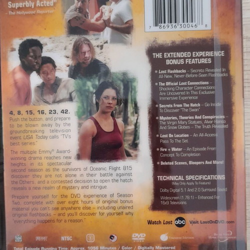 Lost Complete Series 2 DVD like new, Region 1 without Greek subtitles