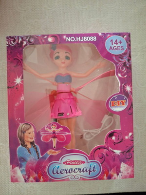 Flying fairy doll toy new with motion sensor and USB charging