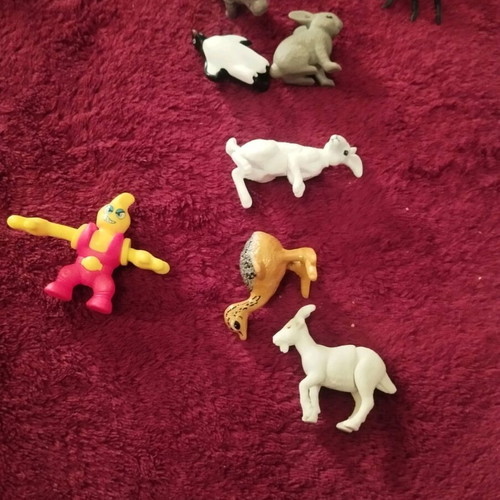 Toy figures used, pack of 25 for party favors