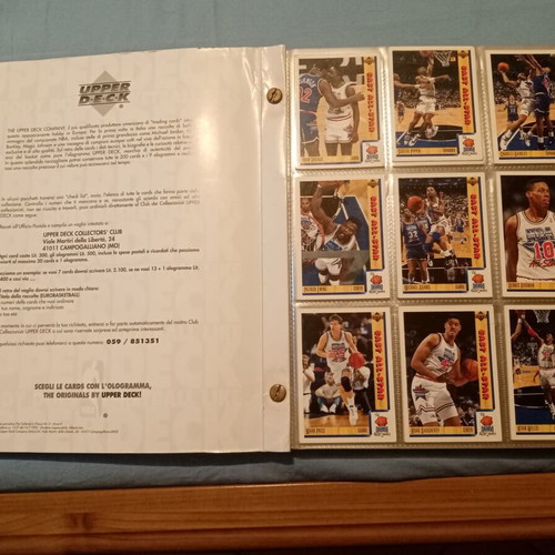 NBA Upper Deck 1992 Premier Euro Edition Collectors Album like new