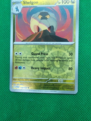 Shelgon 113/159 Reverse Holo Journey Together JTG Pokemon καινούργιο