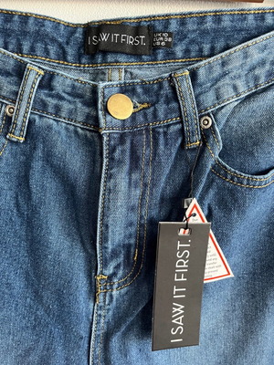 Дамски boyfriend дънки I SAW IT FIRST нови, размер M, синьо