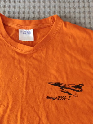 Mirage 2000-5 T-shirt large πορτοκαλί σαν καινούργιο Sol's