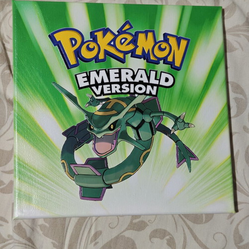 Pokémon canvas art set with Emerald, LeafGreen, FireRed, Ruby, Sapphire