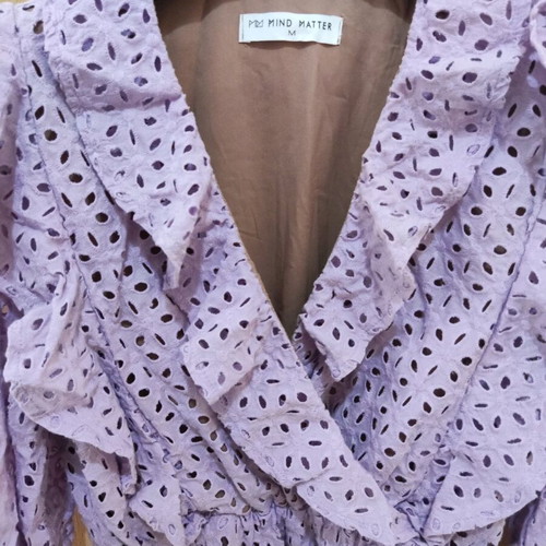 Mind Matter lilac mini dress size M like new