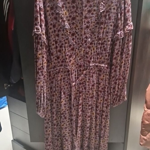 Long floral dress like new, multicolored, size XL