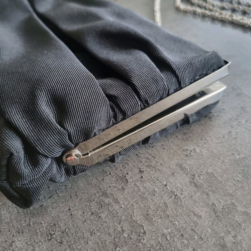 Achilleas Accessories clutch bag like new, black and silver