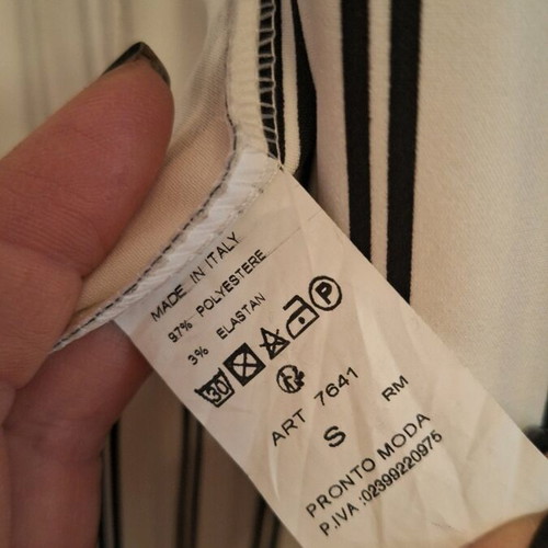 Women's striped blazer jacket like new, size S, white-black