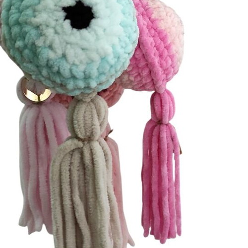 Velvet knitted eyes for babies