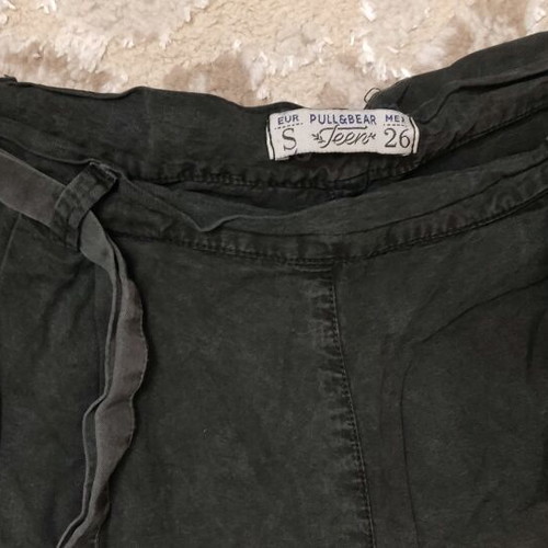 Fabric shorts with belt like new, size S, black