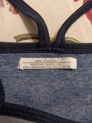 Zara Crop Top Small Blue like new