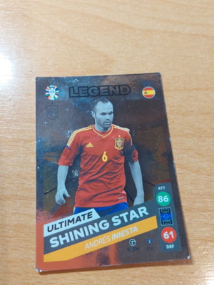 Συλλεκτική κάρτα Legend Ultimate Shining Star Andres Iniesta σαν καινούργιο
