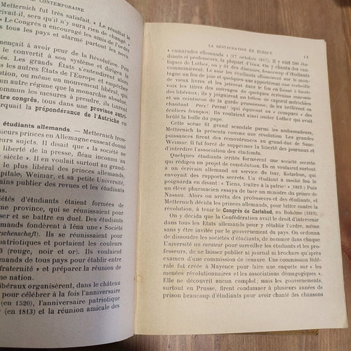 Histoire Flcontmporaine used book, 1920s, French