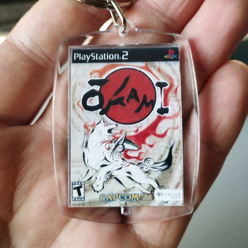Okami PS2 acrylic keychain
