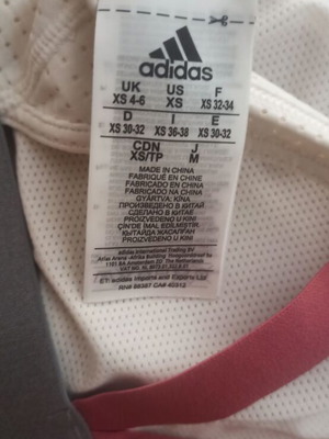 Adidas sports bra XS new, white