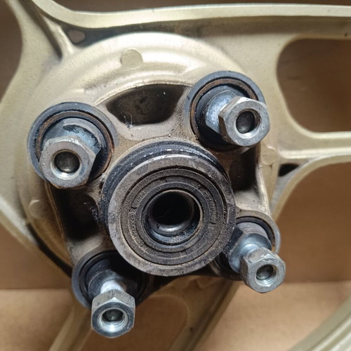 TZR 125 1987 rear alloy wheel with drum brake hub