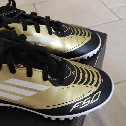 Adidas F50 Messi Gold Football Shoes Size 32 Like New