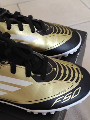 Adidas F50 Messi Gold Football Shoes Size 32 Like New