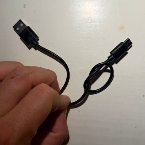 Micro-USB charging cable black, new