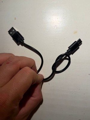 Micro-USB charging cable black, new