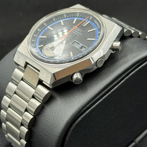 Seiko Chronograph Watch new, silver, men's