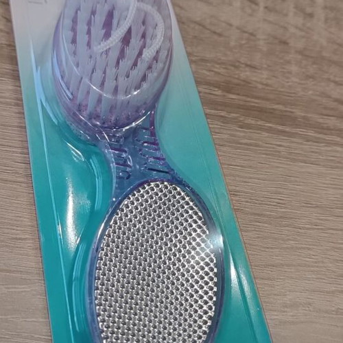 Pumice stone and foot brush new with hanging cord