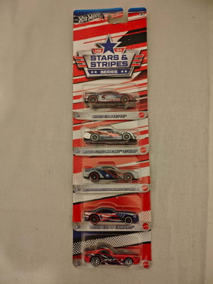 Hot Wheels Stars & Stripes Corvette Ford Camaro Dodge new