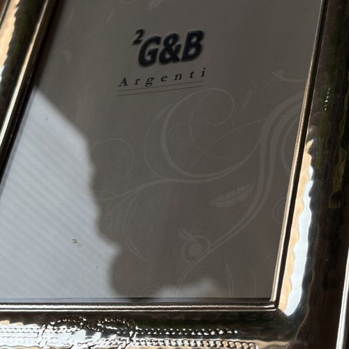 Silver photo frames used, set of 2