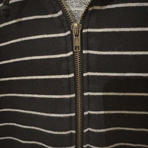 Naf Naf hoodie sweatshirt like new, size XS, black and white stripes