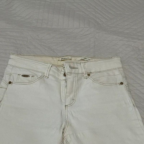 Stradivarius white skinny jeans like new, size XS