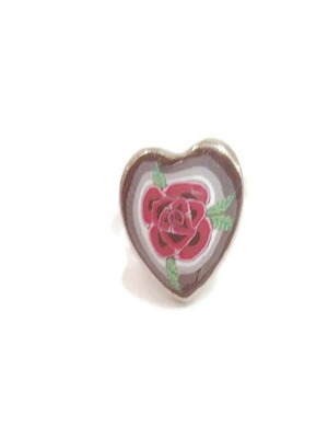 Handmade heart ring openable with fimo new