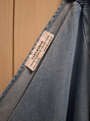 Zara denim shirt with damaged buttons, XL