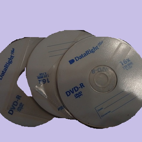 DVD-R 4.7GB discs like new, pack of 3
