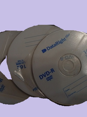 DVD-R 4.7GB discs like new, pack of 3