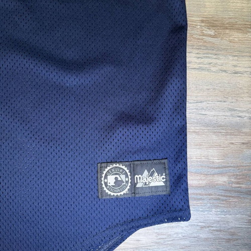 Yankees baseball jersey used, XL, navy blue mesh