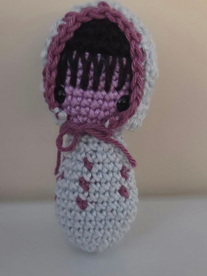 Small Babushka new hand-crocheted decorative item