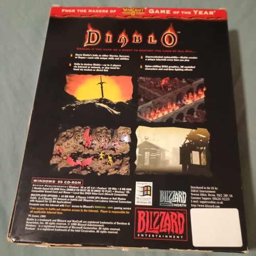 Diablo, Starcraft, Warcraft II Tides of Darkness Deluxe Edition PC games