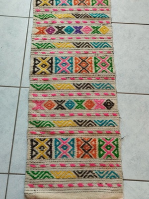 Woven wool rug new 1.0×0.30