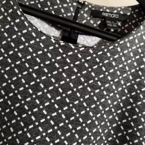 Esmara black and white office dress new, size XS